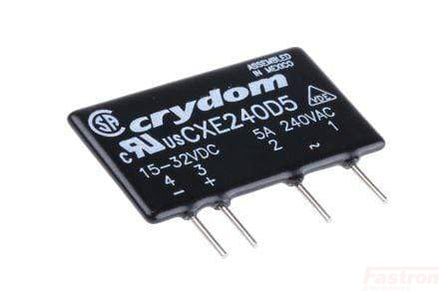 CXE240A5, Solid State Relay, PCB or Socket Mount, 18-36VAC Control, 5 Amp, 12-280VAC Load CXE240A5, Solid State Relay, PCB or Socket Mount, 18-36VAC Control, 5 Amp, 12-280VAC Load